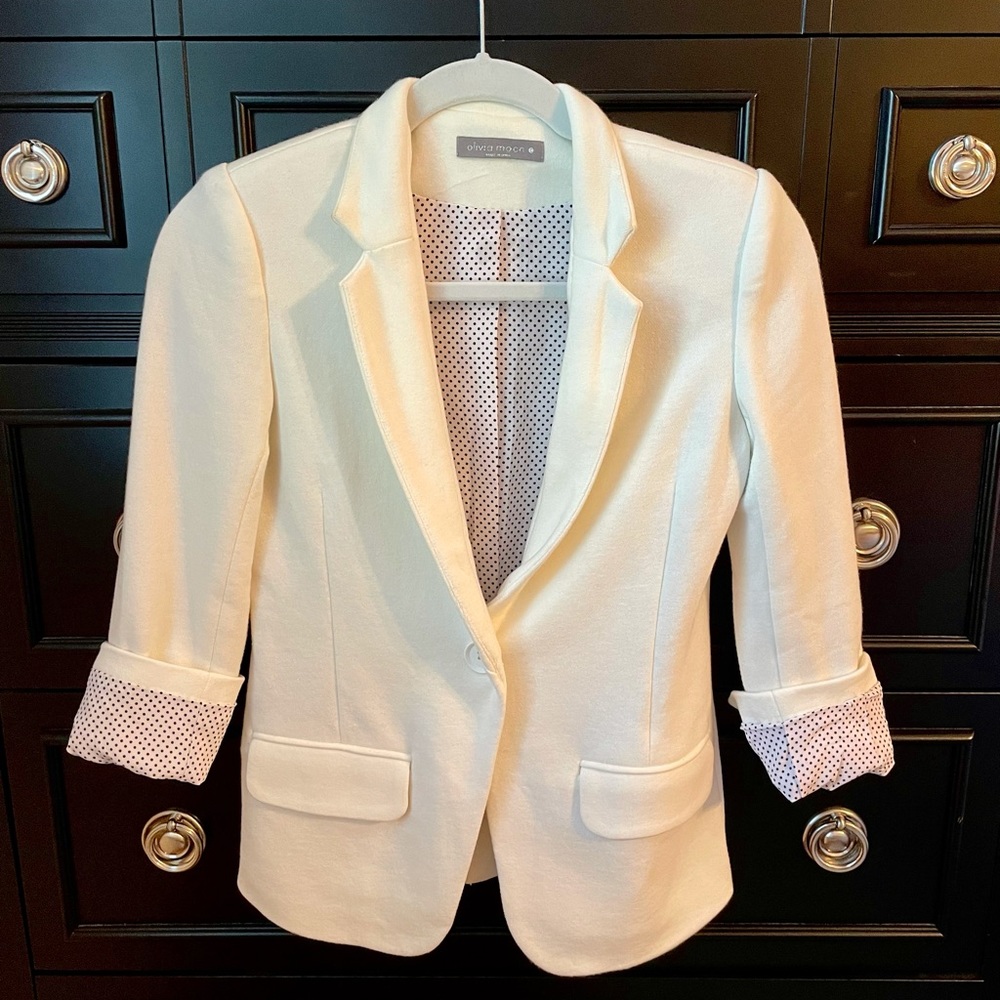 Petite XS Olivia Moon off-white blazer- Nordstrom